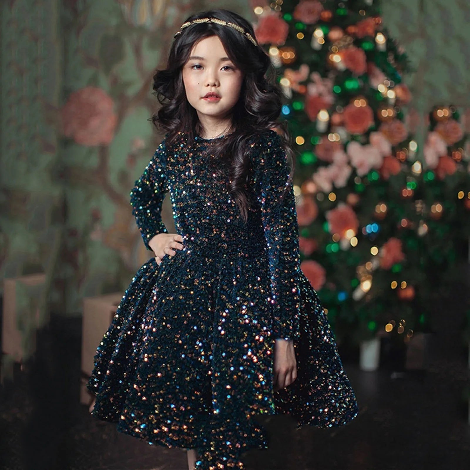 Girls Sequin Dress
